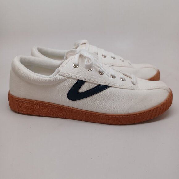 Tretorn Sneakers Nyliteplus White Canvas Lace Up Womens 9 - Picture 6 of 13